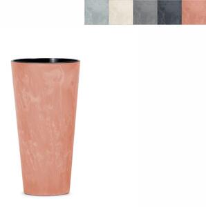 PROSPERPLAST Květináč - TUBUS SLIM Beton Effect Průměr: 15 cm, Barva: beton