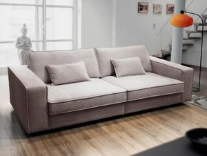 POHOVKA BIG SOFA, plast, textil, kompozitní dřevo, šedohnědá Livetastic - Pohovky, Online Only