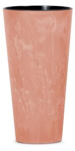 PROSPERPLAST Květináč - TUBUS SLIM Beton Effect Průměr: 25 cm, Barva: krémová