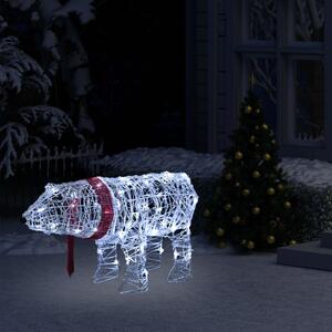 Medvěd světelná vánoční dekorace 45 LED 71 x 20 x 38 cm akryl
