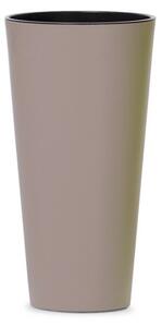 PROSPERPLAST Květináč - TUBUS SLIM Průměr: 15 cm, Barva: bílá