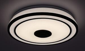 Rabalux 71030 Nikolaus LED Stropní svítidlo s ovladačem | RGB | Variabilní | Stmívatelné | 24W | Bílá | Černá - r-71030