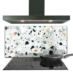 Skleněný panel Gray quartz terrazzo textura