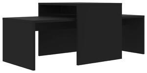 Set konferenčních stolků černý 100 x 48 x 40 cm dřevotříska