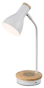 Rabalux 74001 Mosley Dřevěná stolní lampička | E14 | Stmívatelné | Bílá - r-74001