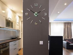 Moderní nástěnné hodiny ARABIC MIRROR (nalepovací hodiny na stěnu)