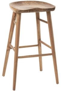Teaková barová židle J-line Anett 75,5 cm