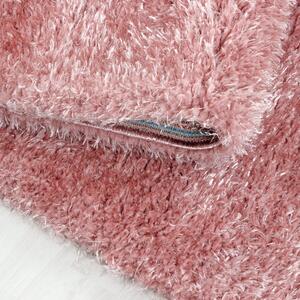 Ayyildiz Kusový koberec BRILLIANT 4200, kulatý, Růžová Rozměr koberce: 160 cm KRUH