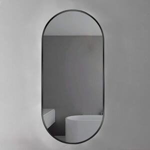 Tutumi - Oválné zrcadlo 35x70 cm KLMR-3570, černá, HOM-09803