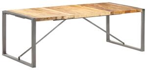 Jídelní stůl 220 x 100 x 75 cm masivní hrubé mangovníkové dřevo
