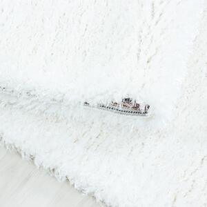 Ayyildiz Kusový koberec BRILLIANT 4200, Sněhová Bílá Rozměr koberce: 60 x 110 cm