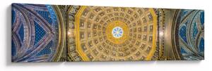 Obraz stropu Sienského kostela (170x50 cm)