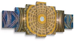 Obraz stropu Sienského kostela (210x100 cm)