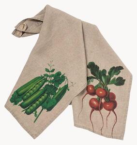 Sada lněných utěrek Radish & Peas, 2 díly