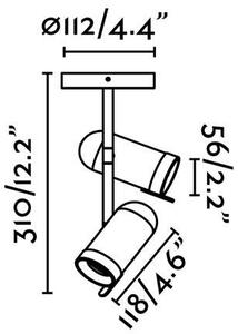ORLEANS stropní svítidlo, chrom, 2L - FARO