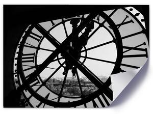 Plakát Ozdobné hodiny na věži Barva rámu: Bílá, Rozměry: 100 x 70 cm