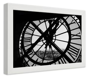 Gario Plakát Ozdobné hodiny na věži Barva rámu: Bílá, Velikost: 100 x 70 cm