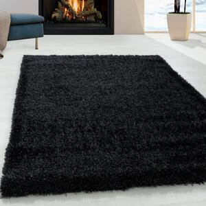 Ayyildiz Kusový koberec BRILLIANT 4200, Černá Rozměr koberce: 80 x 150 cm