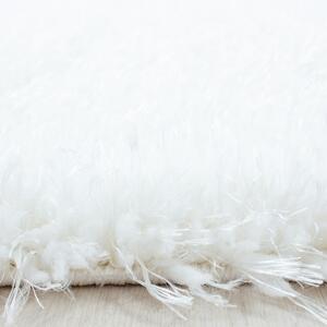 Ayyildiz Kusový koberec BRILLIANT 4200, kulatý, Sněhová Bílá Rozměr koberce: 160 cm KRUH