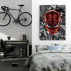 Obraz na plátně Spidermanův obličej - Rubiant Rozměry: 40 x 60 cm