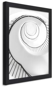 Plakát Točité schodiště Barva rámu: Černá, Rozměry: 20 x 30 cm