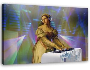 Obraz na plátně Lady DJ - Jose Luis Guerrero Rozměry: 60 x 40 cm