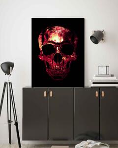 Obraz na plátně Červená lebka a plamen - Nikita Abakumov Rozměry: 40 x 60 cm