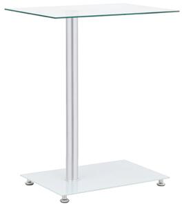 Odkládací stolek ve tvaru U průhledný 45x30x58 cm tvrzené sklo