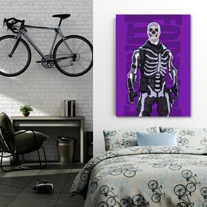 Obraz na plátně Skull Trooper fortnite - Nikita Abakumov Rozměry: 40 x 60 cm