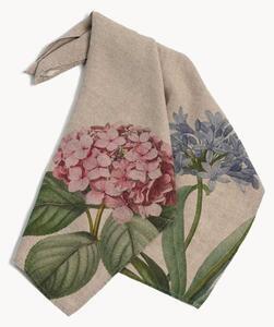 Sada lněných utěrek Hydrangea & Agapanthus, 2 díly