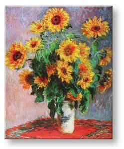 Obraz na plátně SLUNEČNICE - Claude Monet (Reprodukce 80x100 cm)