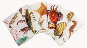 Sada lněných ubrousků Ocean Animals, 6 dílů