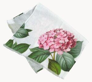 Lněný ručník Hydrangea