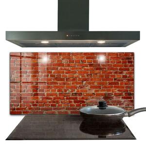 Kuchyňský skleněný panel Přírodní cihlová zeď