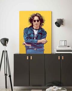 Obraz na plátně Hudba John Lennon v barvě - Nikita Abakumov Rozměry: 40 x 60 cm