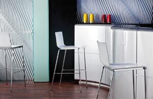Pedrali Bílá plastová barová židle Kuadra 1102 65 cm