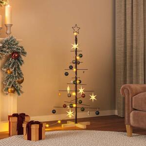 VidaXL Kovový vánoční stromeček KUOPIO Ocel [42053866] Barva: Černá, Velikost: 120 cm