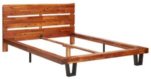 Rám postele s živou hranou masivní akáciové dřevo 120 cm