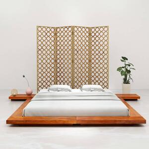Rám japonského futonu masivní akáciové dřevo 140 x 200 cm