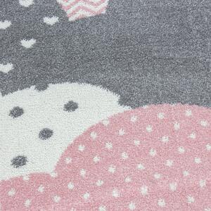 Ayyildiz Dětský kusový koberec BAMBI 0820, kulatý, Růžová Rozměr koberce: 120 cm KRUH