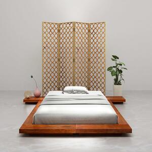 Rám japonské futonové postele masivní akáciové dřevo 100x200 cm