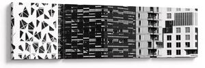 Obraz černobílé architektury (170x50 cm)