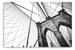 Obraz na plátně Černobílý minimalistický most - Nikita Abakumov Rozměry: 60 x 40 cm