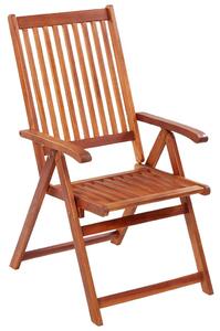 Skládací zahradní židle 3 ks masivní akáciové dřevo