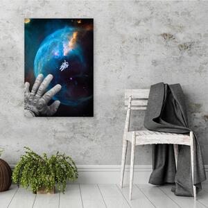 Obraz na plátně Astronautova ruka směrem k propasti - Gab Fernando Rozměry: 40 x 60 cm