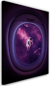 Obraz na plátně Vesmír z okna letadla - Gab Fernando Rozměry: 40 x 60 cm