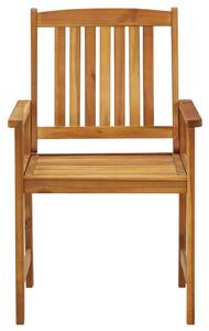 Režisérské židle 4 ks masivní akáciové dřevo