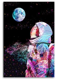 Obraz na plátně Astronaut a pohled na planetu - Gab Fernando Rozměry: 40 x 60 cm