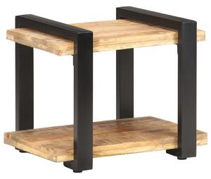 Noční stolek 50 x 40 x 40 cm hrubé mangovníkové dřevo