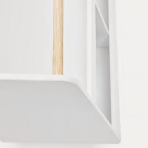 Bílá lakovaná knihovna Kave Home Serwa 68 x 63 cm